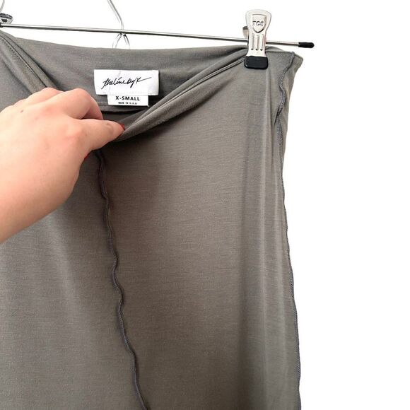 THE LINE BY K Vana Maxi‎ Skirt in Army Green Sz XS - Picture 5 of 5